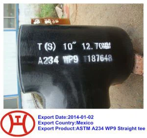 ASTM A 234  WP 9  Straight Tee